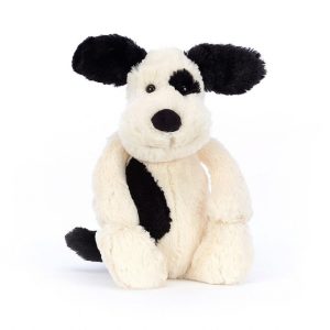 Bashful Black & Cream Puppy Medium | ZIFEC1950