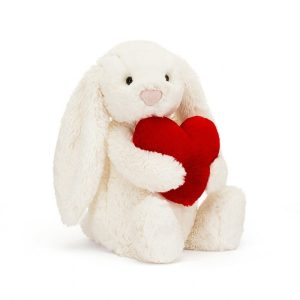 Bashful Red Love Heart Bunny Medium | ZLUCO2864