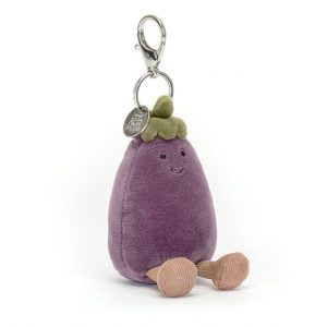 Vivacious Aubergine Bag Charm | LJYEW8937