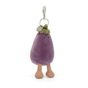 Vivacious Aubergine Bag Charm | LJYEW8937